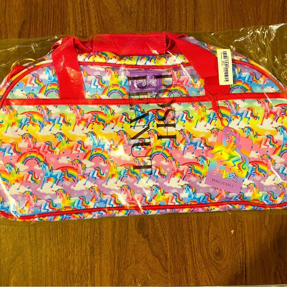 Posh Peanut x Lisa Frank Markie Magic Duffle Bag